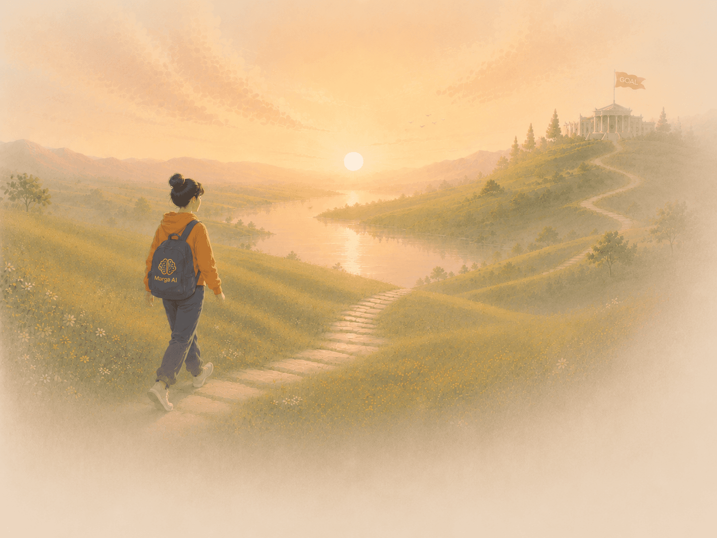 Beautiful morning landscape